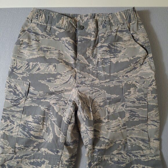 US Air Force ABU Utility Trousers Pants Mens 34x35 Green Beige Digital Camo - Picture 2 of 12